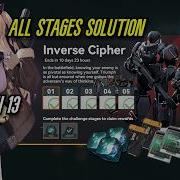GFL2 Inverse Cipher SEASON 13 ALL Puzzles Solutions Girls Frontline 2 Exilium