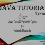 Java Tutorial Lesson 3 Java Variable And Data Types