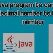 Decimal To Binary Number Program In Java