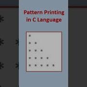 Printing Generating Star Pattern In C Programming Language Learners Region