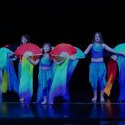 Kids Bellydance With Fan Veils Basima Children Group