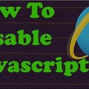 How To Disable Javascript In Internet Explorer