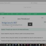 Initialize ThreadLocal Value For All Instances Threads Javapedia Net