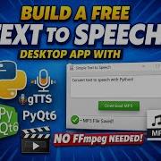 Build A Free Text To Speech Desktop App With Python GTTS PyQt6 Translate To English