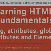 Learning Tags Attributes Global Attributes And Elements In HTML5 HTML Tutorial Series 2016 6