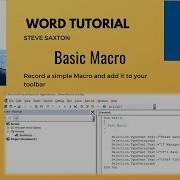 This Video Explains How To Create A Simple Macro In Microsoft Word