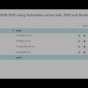 PHP CRUD OOP Using Datatables Server Side PDO And Bootstrap 5