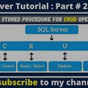 Create Read Update Delete CRUD With SQL Stored Procedures Full Example Tutorial