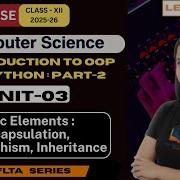 Lecture 8 Unit 3 Oops In Python Part 2 JKBOSE Class 12 Computer Science