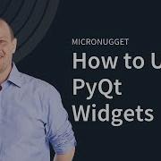 PyQt Basics Using Widgets