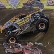 06 16 2012 NJ Monster Jam Double Max D Double Backflip Attempt Fail