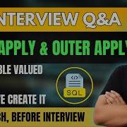 CROSS APPLY And OUTER APPLY In SQL Server When Should I Use JOINS APPLY TABLE VALUED In SQL