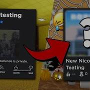 Playing The New TESTING SERVER For Nico S Nextbots