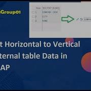 Convert Horizontal To Vertical With Internal Table Data In SAP ABAP