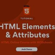 HTML Elements Attributes Day 2 HTML Online Course With W3Schools