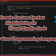 Create Custom Syntax Highlighting In VS Code Programming Language Software Coding Tutorials