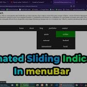 Creating Animated Sliding Menu Indicator Using HTML CSS And JQuery