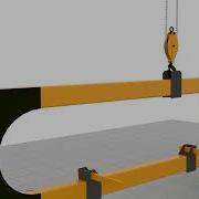 U Shape Container Lifting Crane C Grab For Glass Container Crane