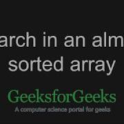 Search In An Almost Sorted Array GeeksforGeeks