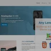Any Landing Grid System Preview Bootstrap 4 Based MODX CMS Theme Supporting FRED