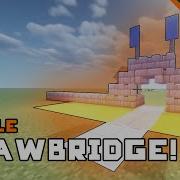 Minecraft How To Build A Drawbridge Simple