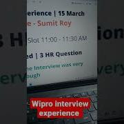 Wipro Interview Experience