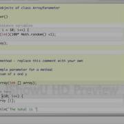 BlueJ ArrayParameter Mov