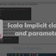TOC SCALA Express 34 Scala Implicit Classes And Parameter