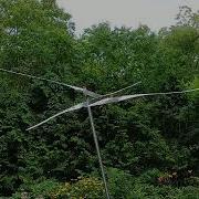 Three Element Kinetic Sculpture Responds To A Moderate Wind