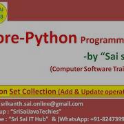 Python Set Collection With Add Update Operations Python Add Function Python Update 100