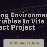 Using Environment Variables In Vite React Project