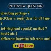 Session 24 9 30PM Live Object Class Methods Java Interview Question By JTC