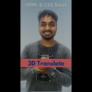 3D Translate In CSS