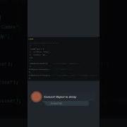 Convert Object To Array Shorts Javascript