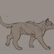 Walk Cycle Animation Warrior Cat OC