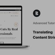 Translating Content Strings Advanced Tutorial