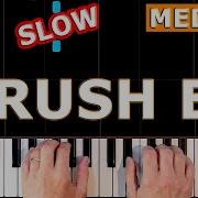 Sheet Music Boss RUSH E SLOW Piano Tutorial MEDIUM