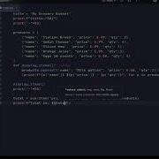 Название Корзина покупок на Python создаём добавляем и рассчитываем