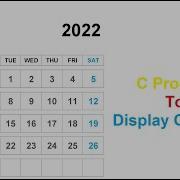 Calendar In C Programming