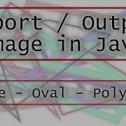 How To EXPORT OUTPUT Image In Java Including DrawLine DrawOval DrawPolygon Easy Programming
