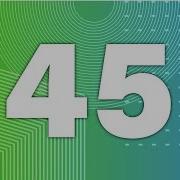 0 45 Countdown Timer Geometric Green To Teal Gradient Background
