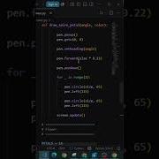 Python Turtle Rainbow Flower Animation