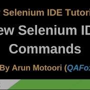 New Selenium IDE Part 10 Commands
