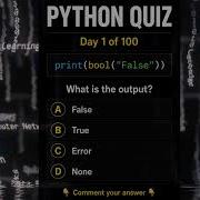 Can You Solve This Python Quiz Day 1 Of 100