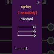 7 EndsWith Method In Javascript String Methods In Javascript Javascript Tutorial In 1 Minutes