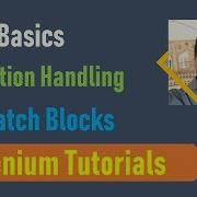 24A Java Basics For Selenium Exception Handling Try Catch And Finally Blocks