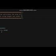 Python Beginners Calculate The Area Of A Rectangle