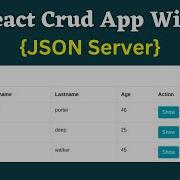 React Axios Crud App With JSON Server ReactJS Axios Rest API React Crud App With JSON Server