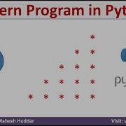 3 Half Pyramid Right Star Pattern Left Triangle Pattern Program In Python By Mahesh Huddar