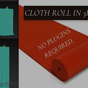 Cloth Roll Simulation In 3ds Max Without Any Plugins Cloth X Garment Maker X Path Deform 3dsmax
